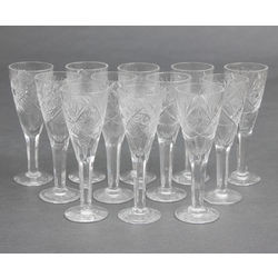 Glass glasses (12 pieces)