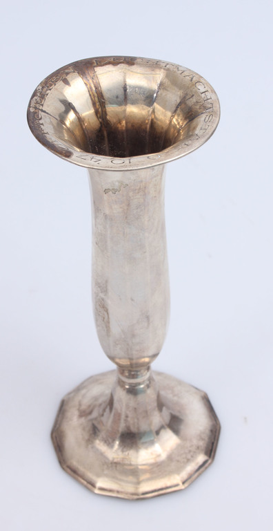 Silver vase -  a gift to an Air Force officer