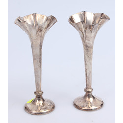 Серебряные вазы в стиле модерн 2 шт.