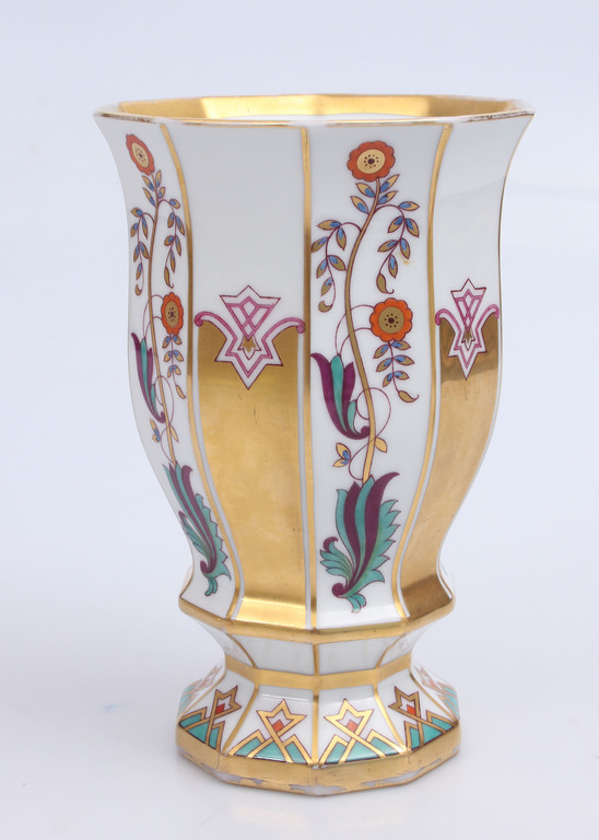 Art deco style porcelain vase