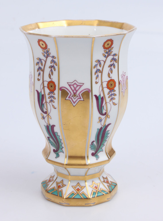 Art deco style porcelain vase
