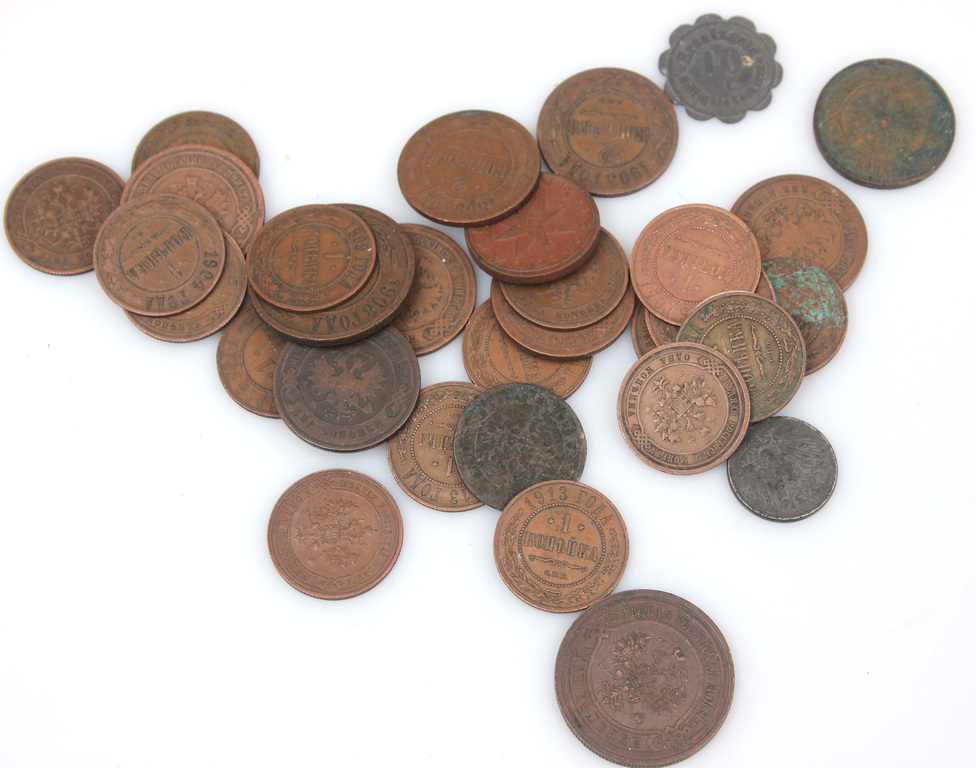 Various Copper Coins (31 pieces)