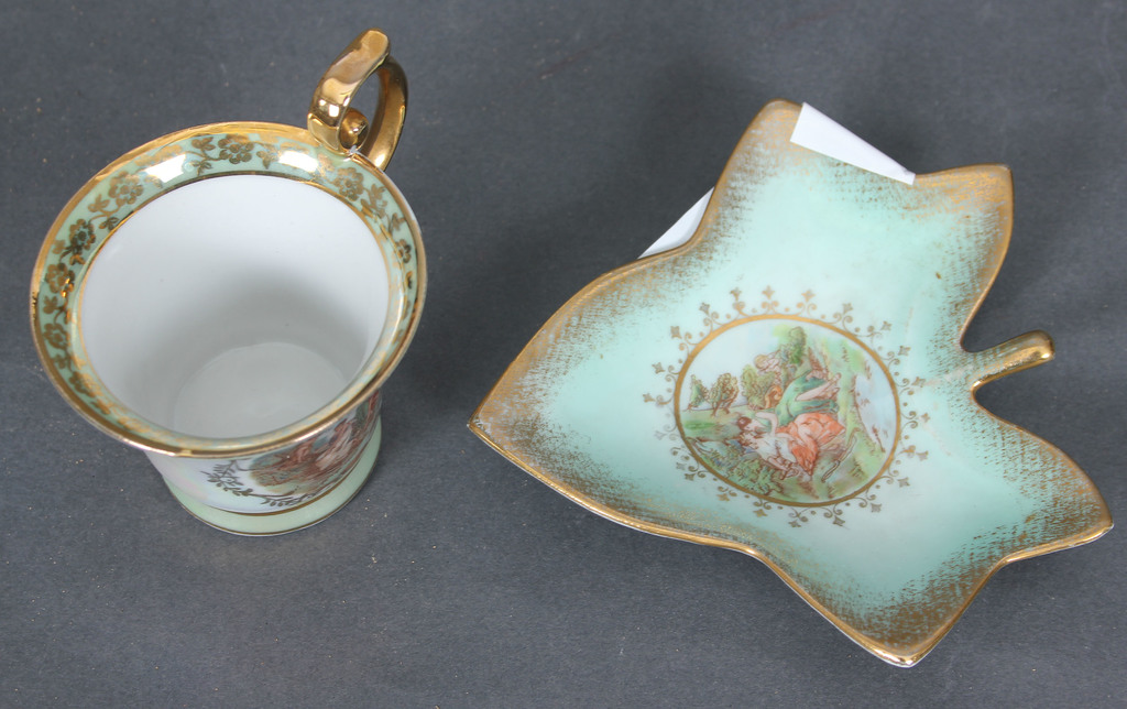 Porcelain cup  with saucer 