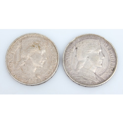 Silver five-lat coin 2 pcs.
