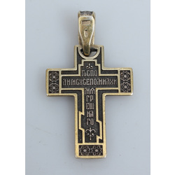 Silver cross with gilding