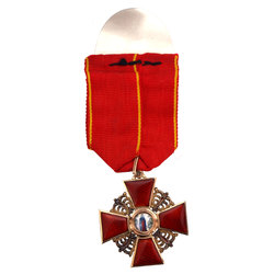Знак ордена Святой Анны 3-й степени