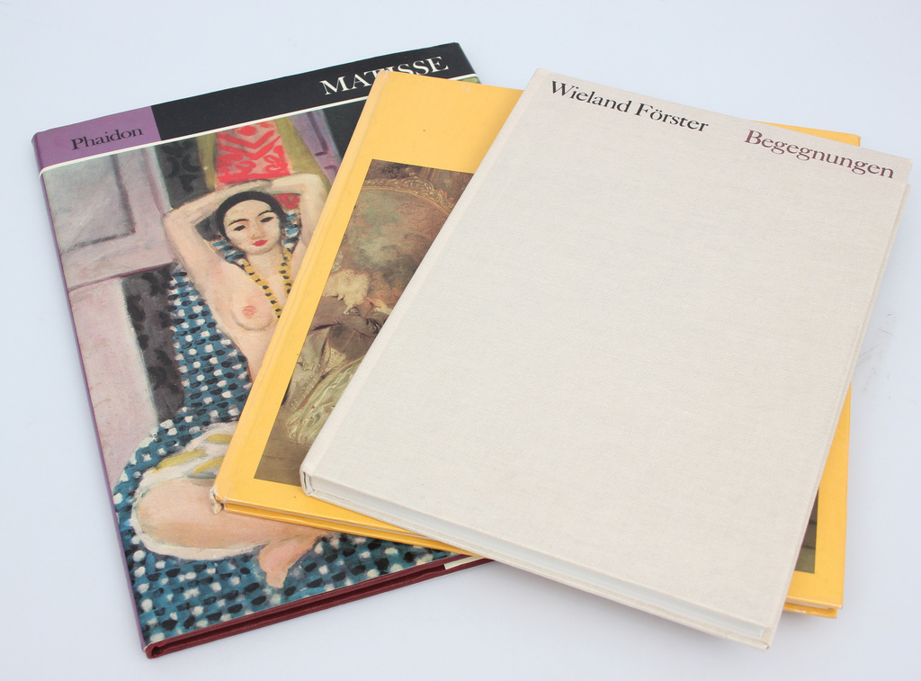 3 mākslas grāmatas - Matisse, Begegnungen, Antoine Watteau
