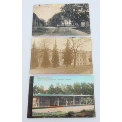 3 postcards - Melluzi Station, School, Greeting from Ēvele