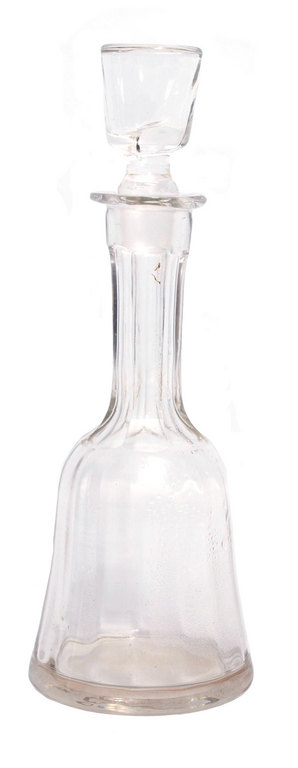 Small glass decanter