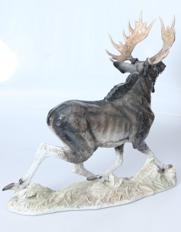 German Rosenthal porcelain figure Elk by Fritz Heidenreich