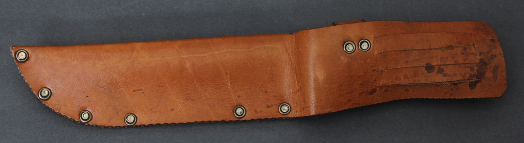Hunting knife in leather case BUFFALO BILL REGT.M