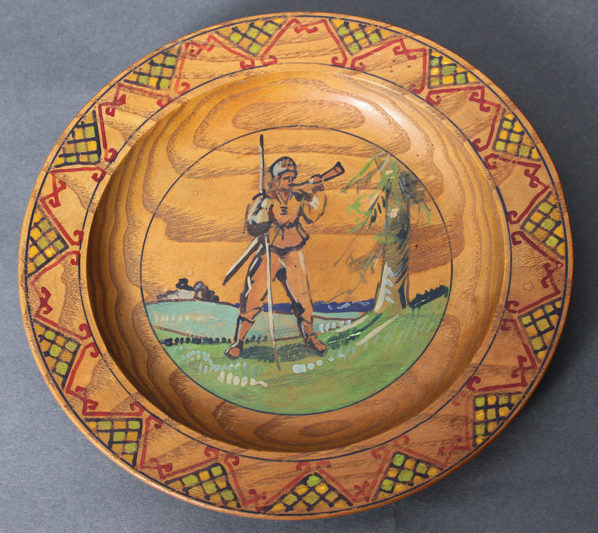 Decorative wall wooden plate 