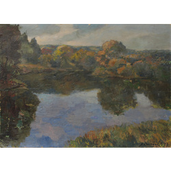 Landscape with the lake