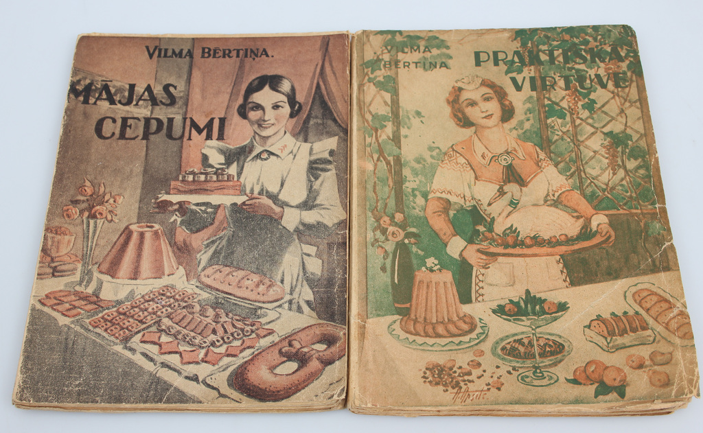 2 Books by Vilma Bērtiņa - Practical Kitchen, Home Cookies