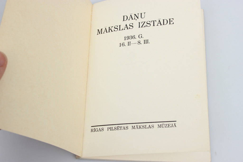 3 exhibition catalogs - Dānijas Mākslas izstāde Rīgā, IV kopīgās Daugavpils 