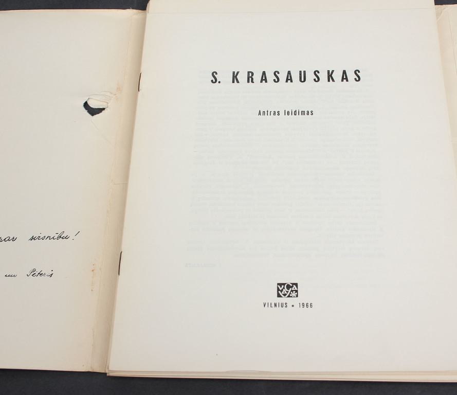 S. Krasauskas litogrāfiju albums