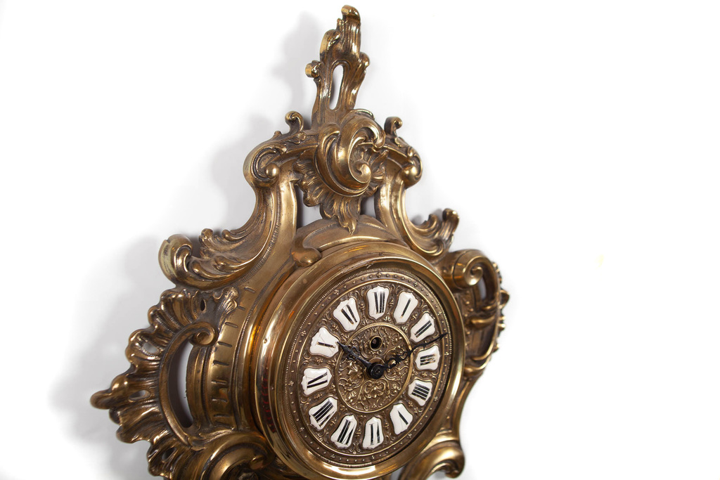 Rococo style wall clock