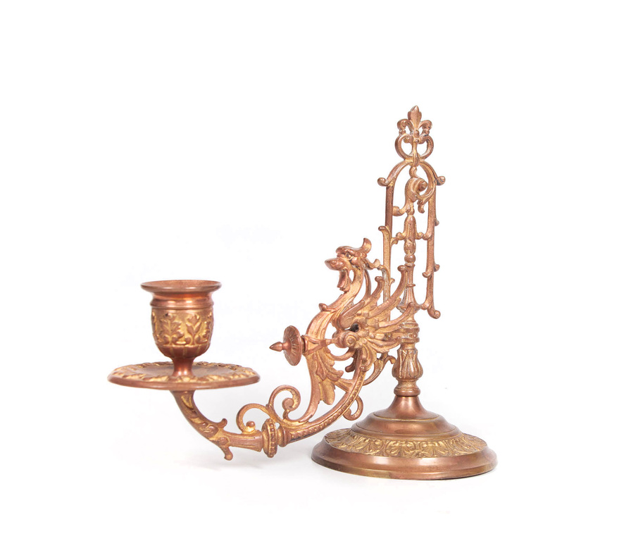 Bronze table candle holder