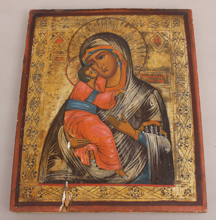 Wooden icon with the painting 