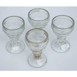 Стеклянные водочные стаканы 4 шт.