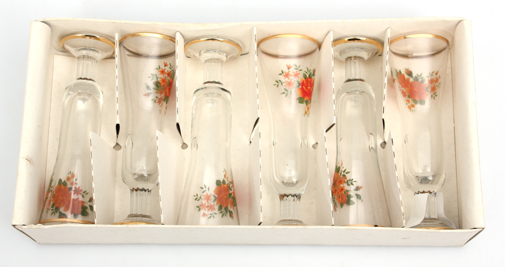 Стеклянные стаканы (6 шт)