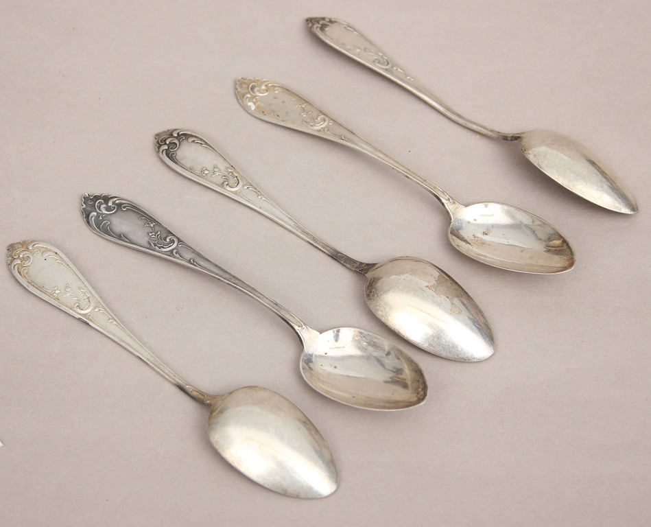 Silver spoons 5 pcs.