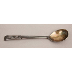 Silver spoon for tea