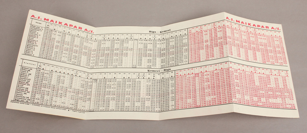 1938.gada vasaras vilcienu saraksts