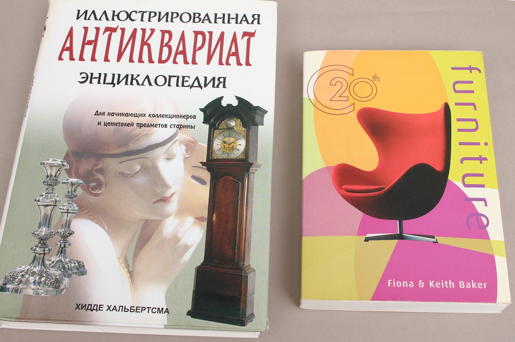 4 books and 3 magazines about antique furniture