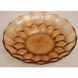 Glass serving plate