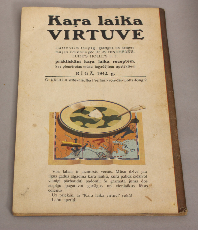 3 pavārgrāmatas - Praktiska pavāru grāmata, kara laika virtuve, grāmata par garšīgu un veselīgu uzturu