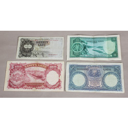 Banknotes - 10 lati, 25 lati, 50 lati, 100 lati