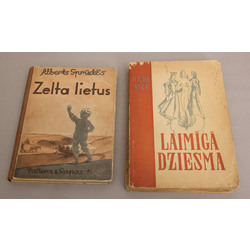 2 grāmatas - Hilda Vīka, Laimīgā dziesma; Alberts Sprūdžs, Zelta lietus