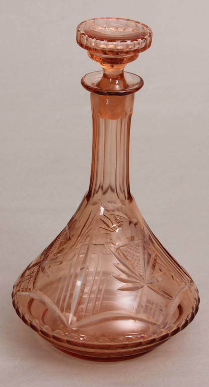 Decanter from colored glass
