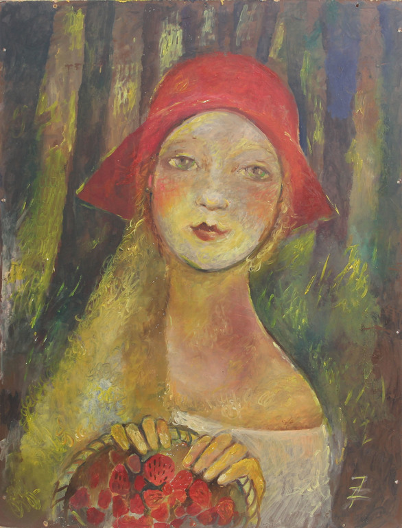 The girl in the red hat