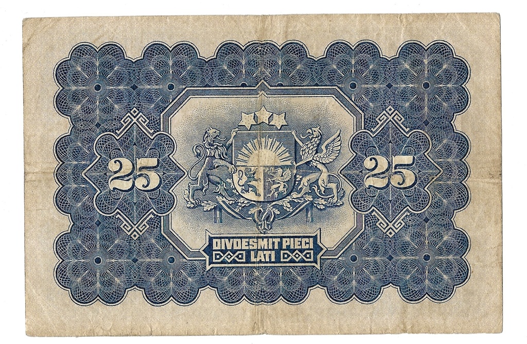 25 Latu banknote 1928