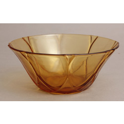 Orange glass bowl 