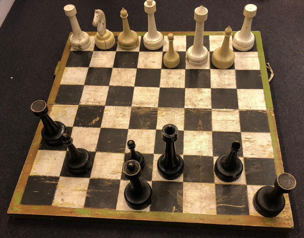 Wooden chess (large, incomplete set)