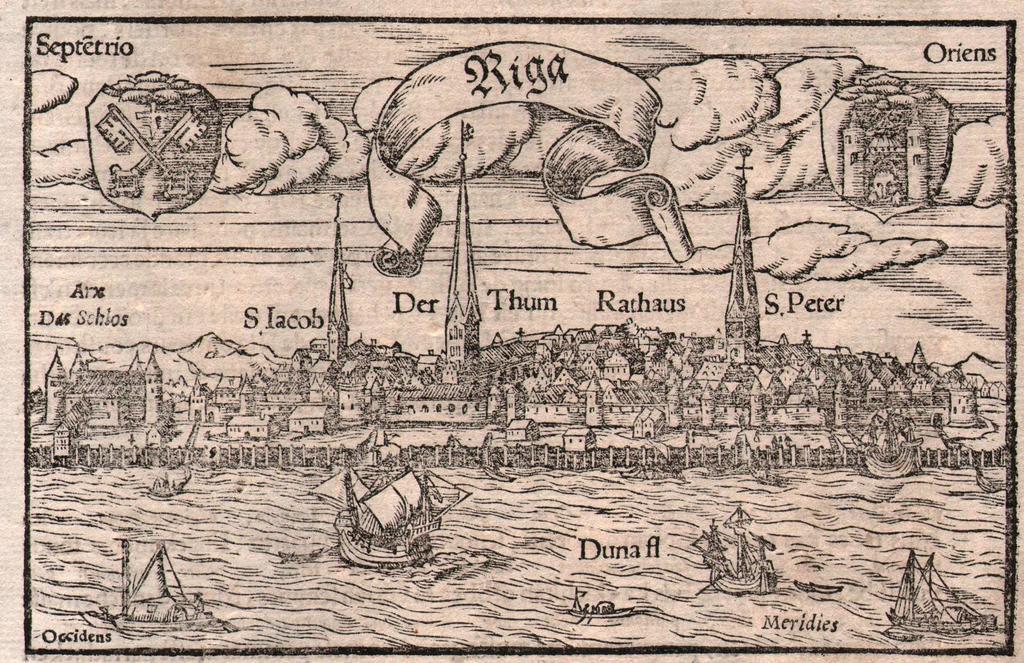 Panorama of Riga before 1547