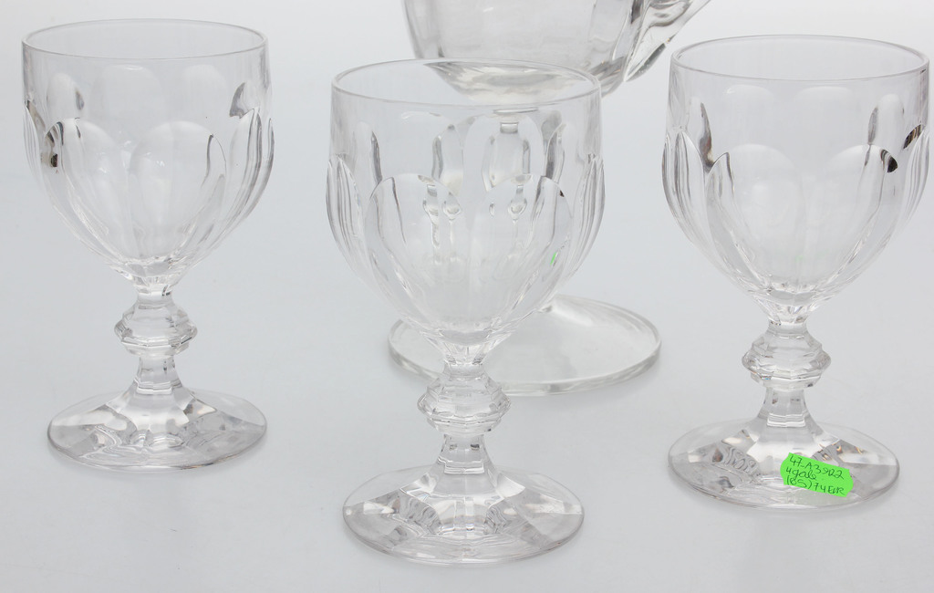 Glass set - decanter and 3 glasses