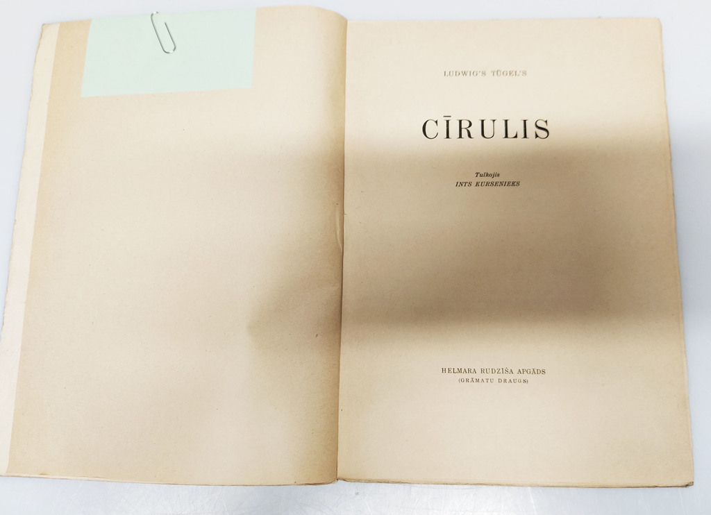 2 книги  - Ludwigs Tugels, Cīrulis