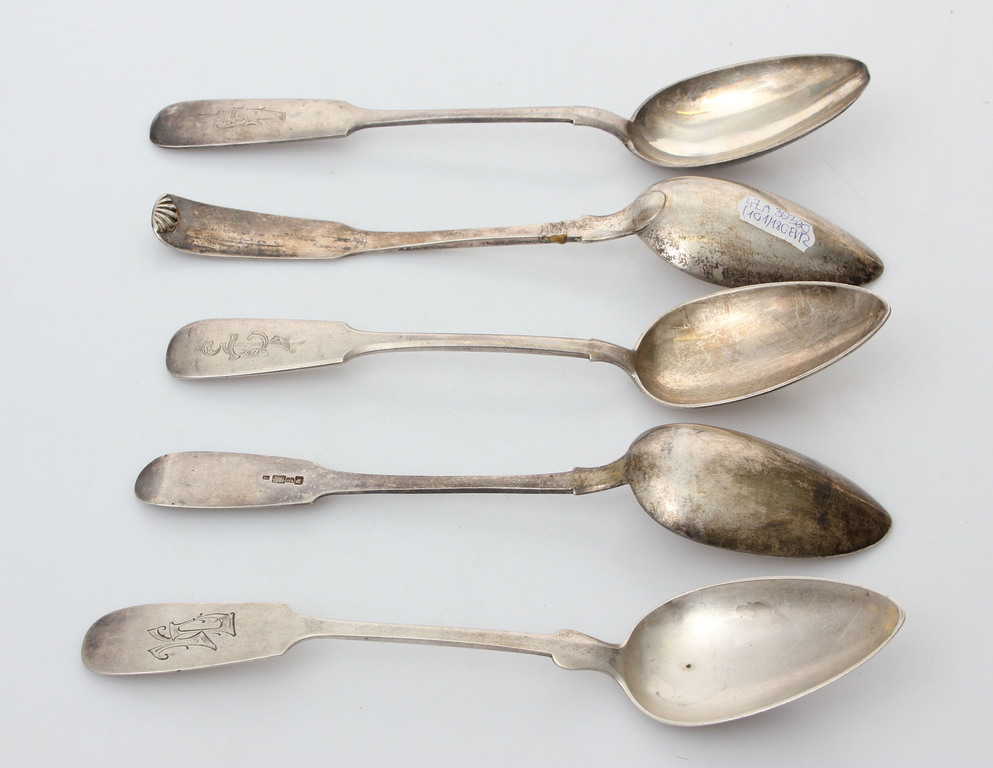 Silver tablespoons 5 pcs.