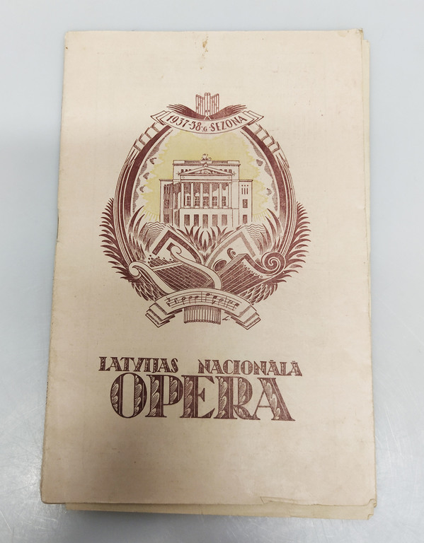 Latvijas Nacionālās operas 1937-1938.g. sezonas programma