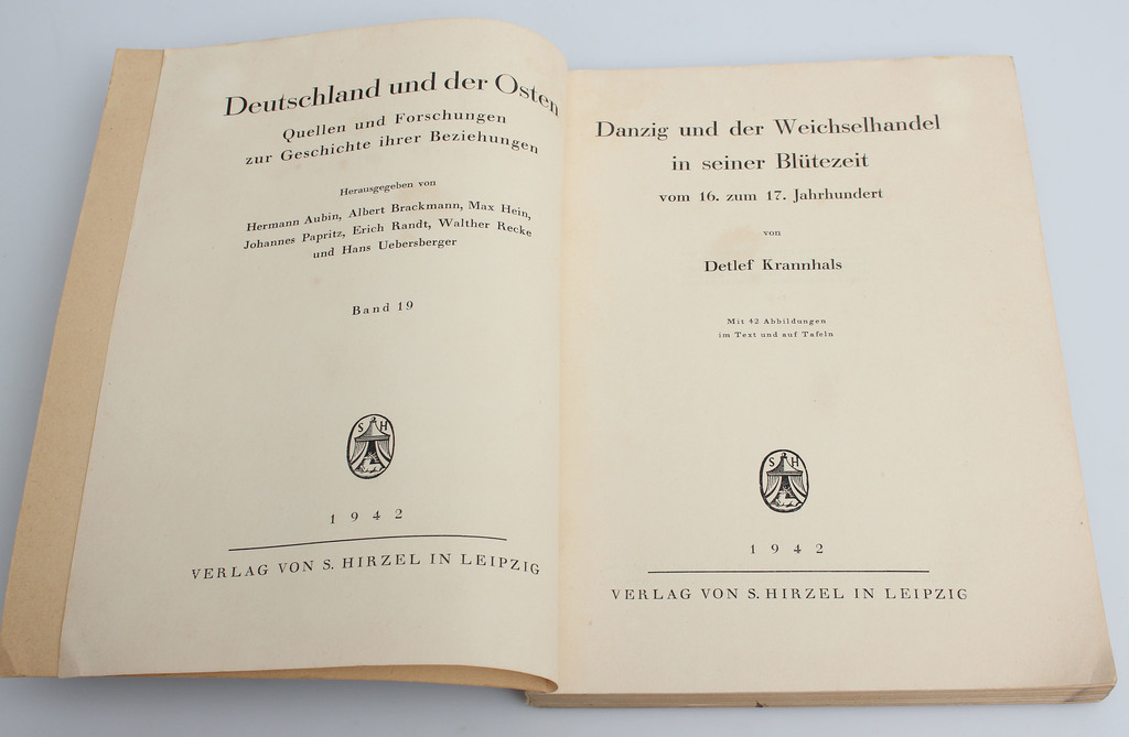  Detlef Krannhals, Dancig und der Weisfelhandel in seiner Blütezeit  vom 16. zum 7.Jahrhundert
