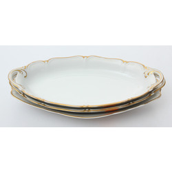 Porcelain serving plates (3 pcs)