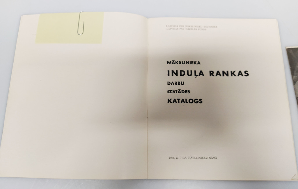2 каталога выставок - Malda Muižule, Indulis Ranka