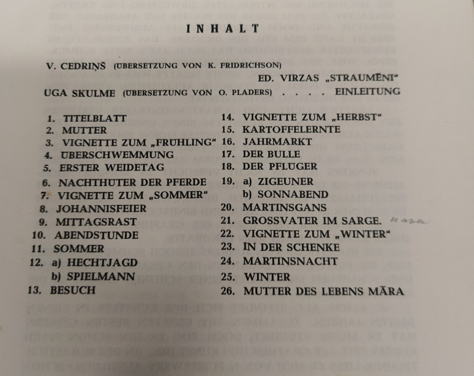 Aleksandrs Junkers, Originalholzstiche zu Ed. Virzas poem 