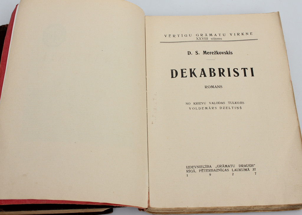 2 books - Druva and war (novel), Decabrists (novel)