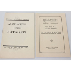 2 katalogi - Adama Alkšņa piemiņas izstādes katalogs, gleznu izstādes katalogs
