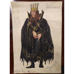 Scenography - costume sketch for Spuris